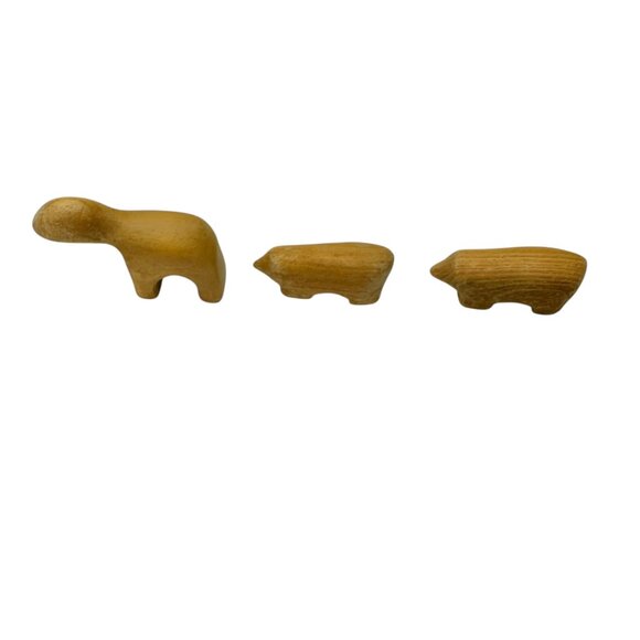 Antonio Vitali Vintage Creative Playthings 8 pcs Wood Farm Animals Playforms MCM - Picture 8 of 10